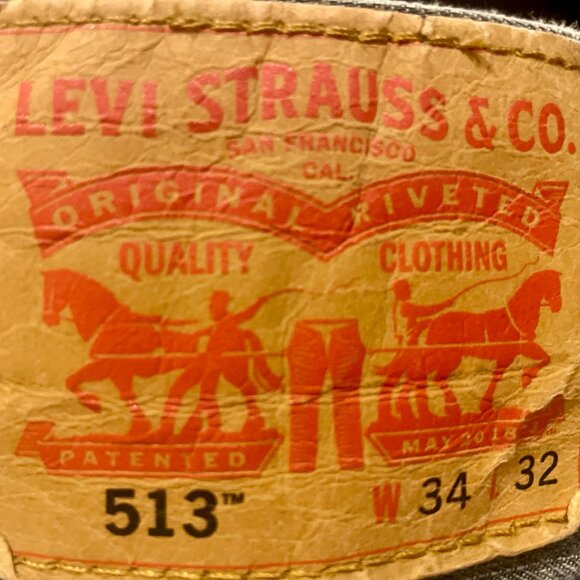 Levi's 513 Straight Jeans Gray Wash, 34 W x 32 L - Picture 6 of 6